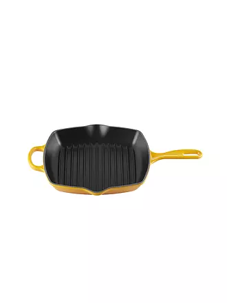 LE CREUSET | Grillpfanne quadratisch 26x26cm "Signature" (Ofenrot) | gelb